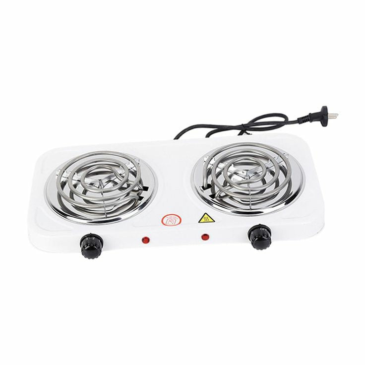 Double electric cooking coil