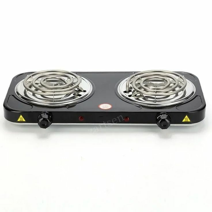 Double electric cooking coil