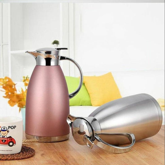 2L double wall stainless steel vacuum flask and travel pot