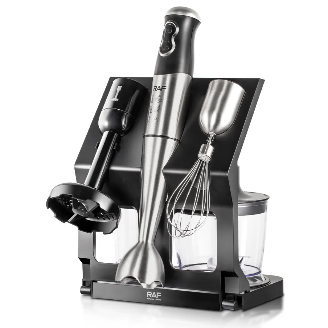 Stainless steel kitchen hand blender set