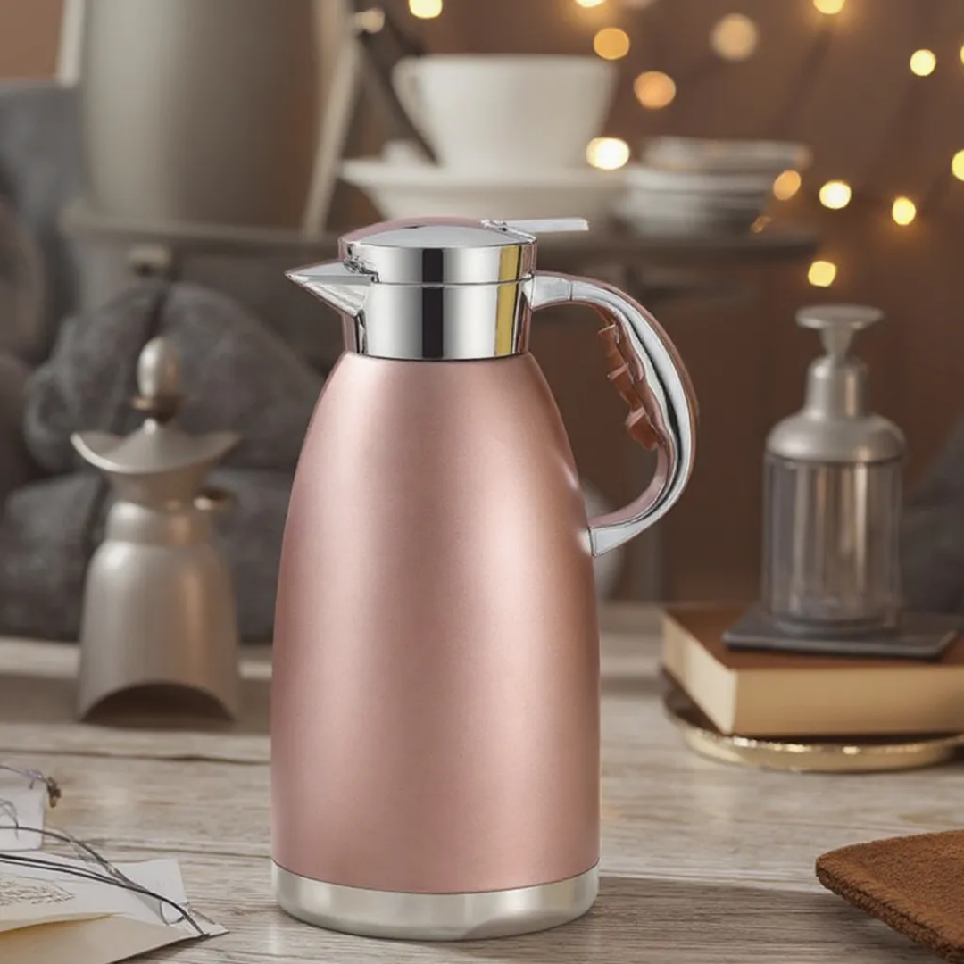 2L double wall stainless steel vacuum flask and travel pot