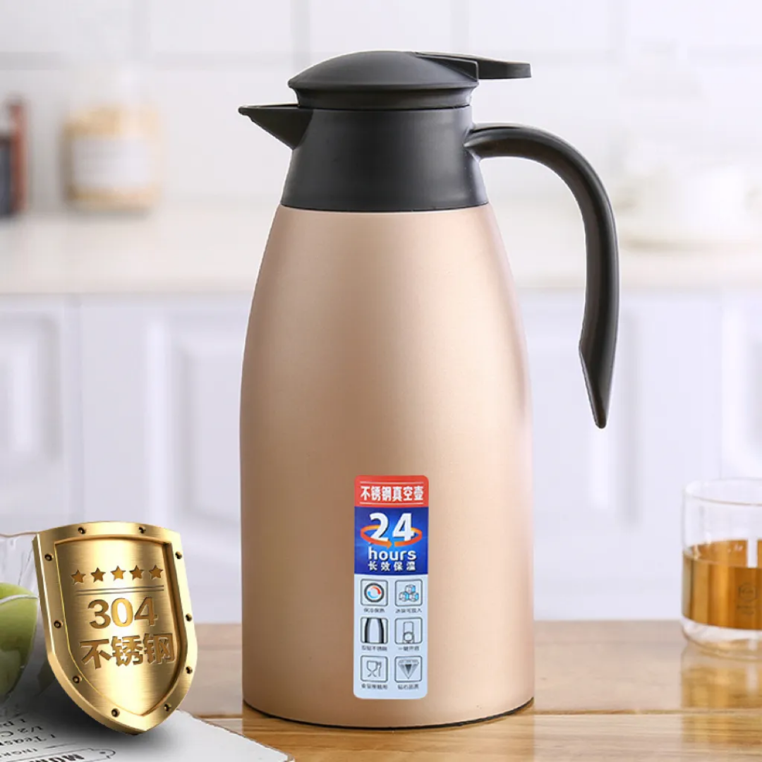 2L double wall stainless steel vacuum flask and travel pot