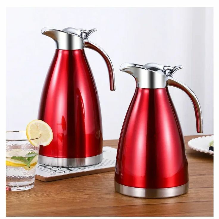 2L double wall stainless steel vacuum flask and travel pot