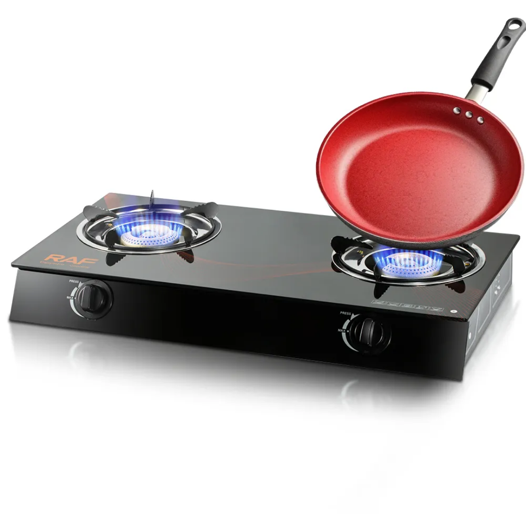 RAF Double gas stove gas burner and gas cooktop