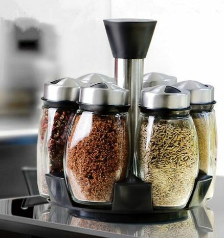 12/6 rotating spice kitchen storage and spice rack