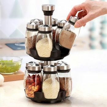 12/6 rotating spice kitchen storage and spice rack