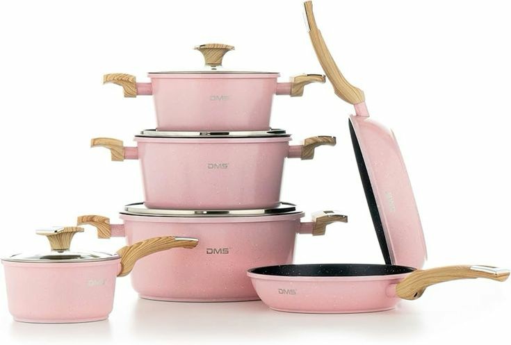 5 piece Serving pot and kitchen cookware set