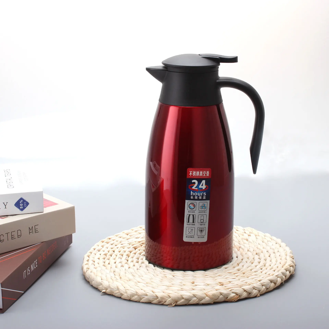 2L double wall stainless steel vacuum flask and travel pot