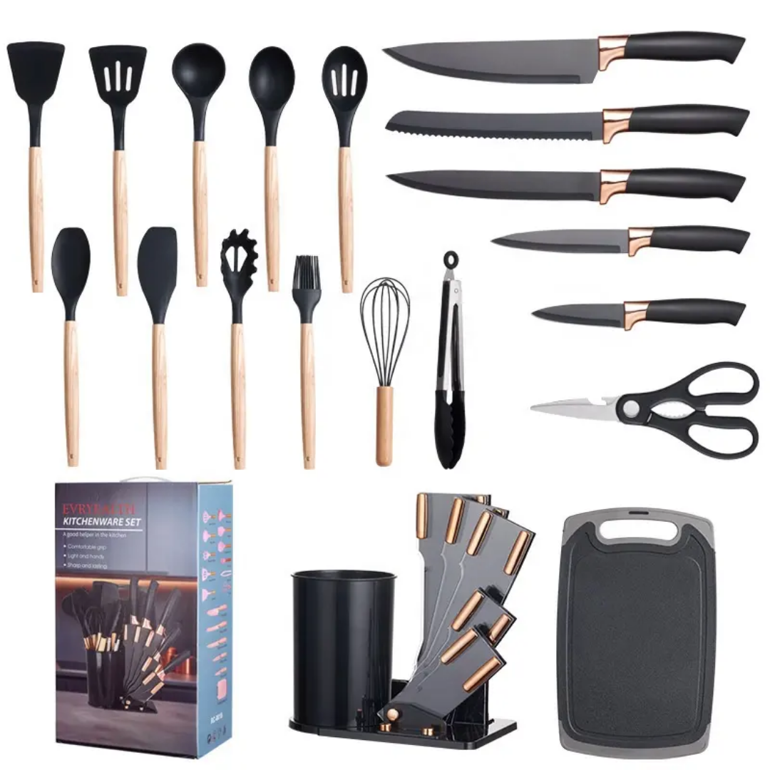 BPA free silicone kitchen utensil set