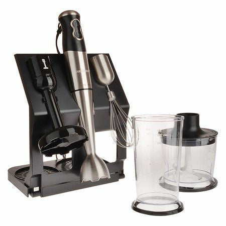 Stainless steel kitchen hand blender set